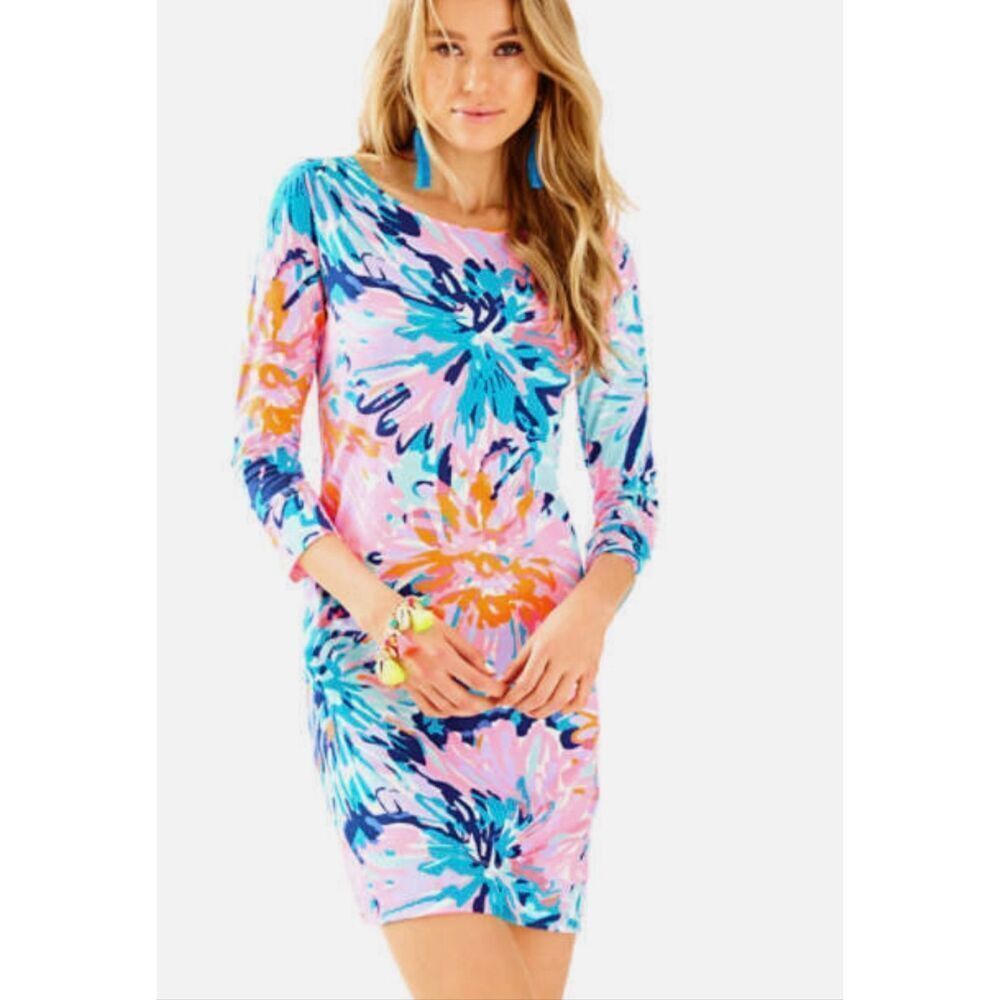 Lilly Pulitzer Marlowe dress off tropic print sheath dress size small